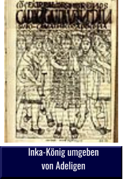 Inka-König umgeben  von Adeligen